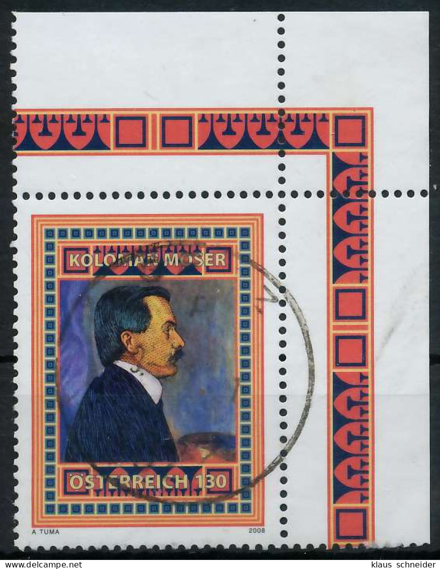 ÖSTERREICH 2008 Nr 2781 Zentrisch Gestempelt ECKE-ORE X2EA742 - Used Stamps