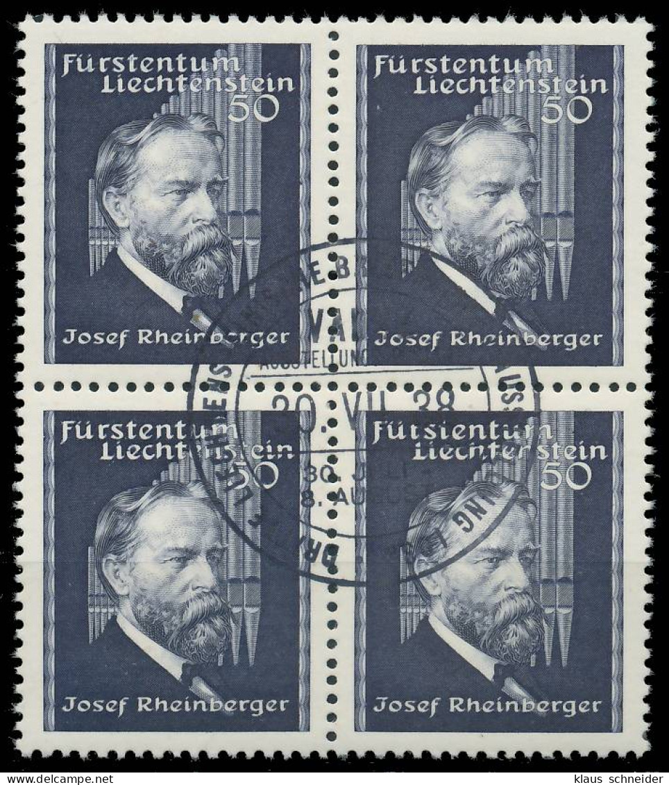 LIECHTENSTEIN 1938 Nr 170 Zentrisch Gestempelt VIERERBLOCK X2EE316 - Used Stamps
