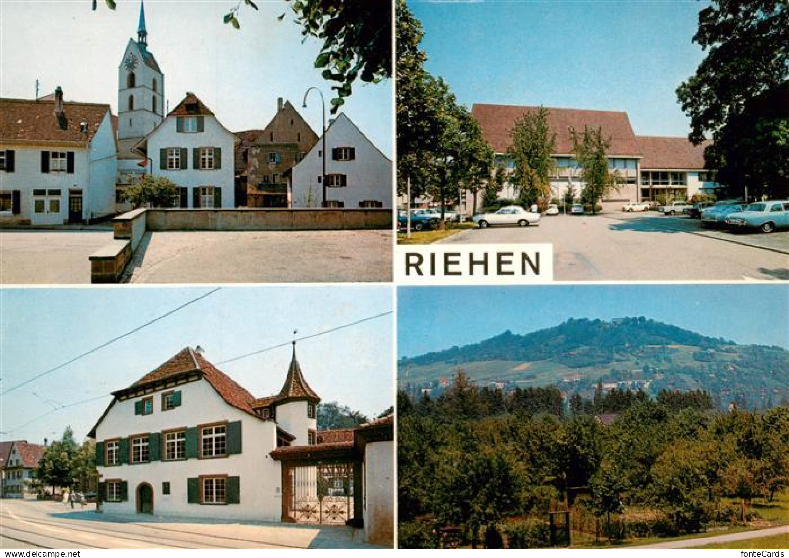 13908661 Riehen_Basel_BS Dorfkirche Gemeindehaus Wettsteinhaus Pillingerhuegel - Autres & Non Classés