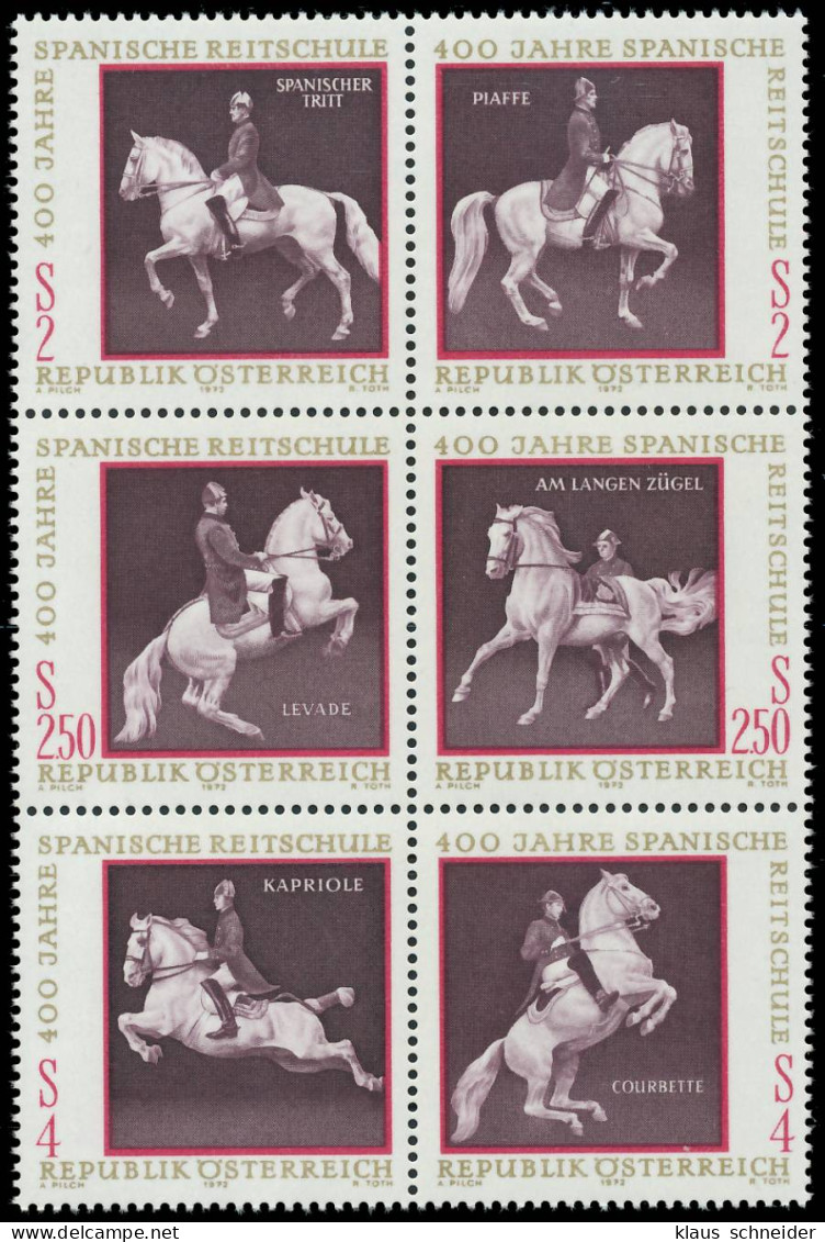 ÖSTERREICH 1972 Block 2 6B Postfrisch 6er-BLOCK SE079AE - Ungebraucht