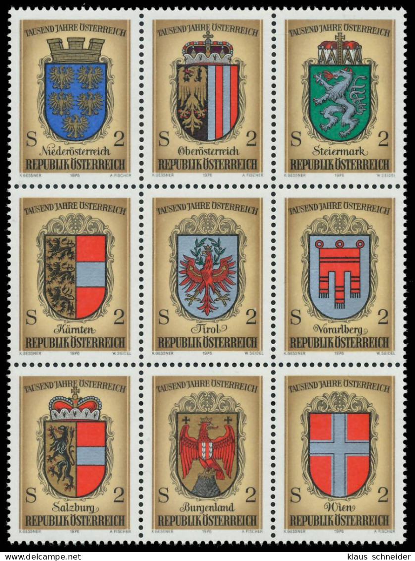 ÖSTERREICH 1976 Nr 1522 30 9Bl Postfrisch SO SE079E6 - Nuevos