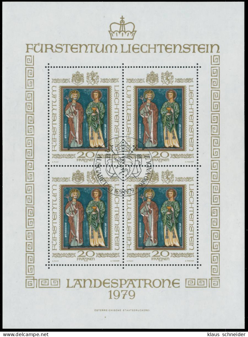 LIECHTENSTEIN BLOCK KLEINBOGEN Nr 734 ESST KLEI X2EE496 - Blokken