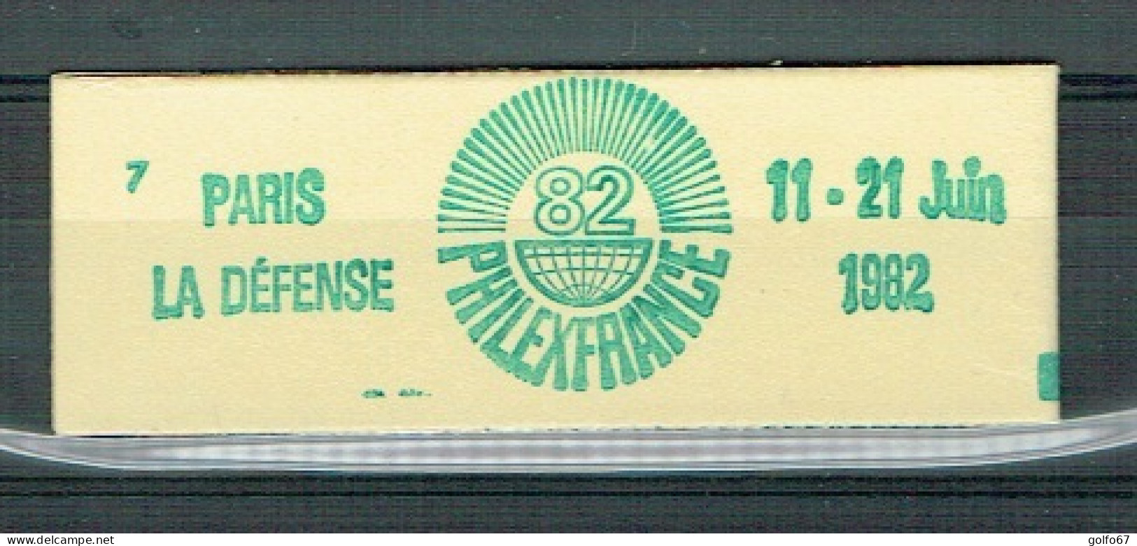 FRANCE CARNET Y&T N° 2155C2 NEUF** Type Sabine 1,60 Frs Rouge Philexfrance 82 - Modern : 1959-...