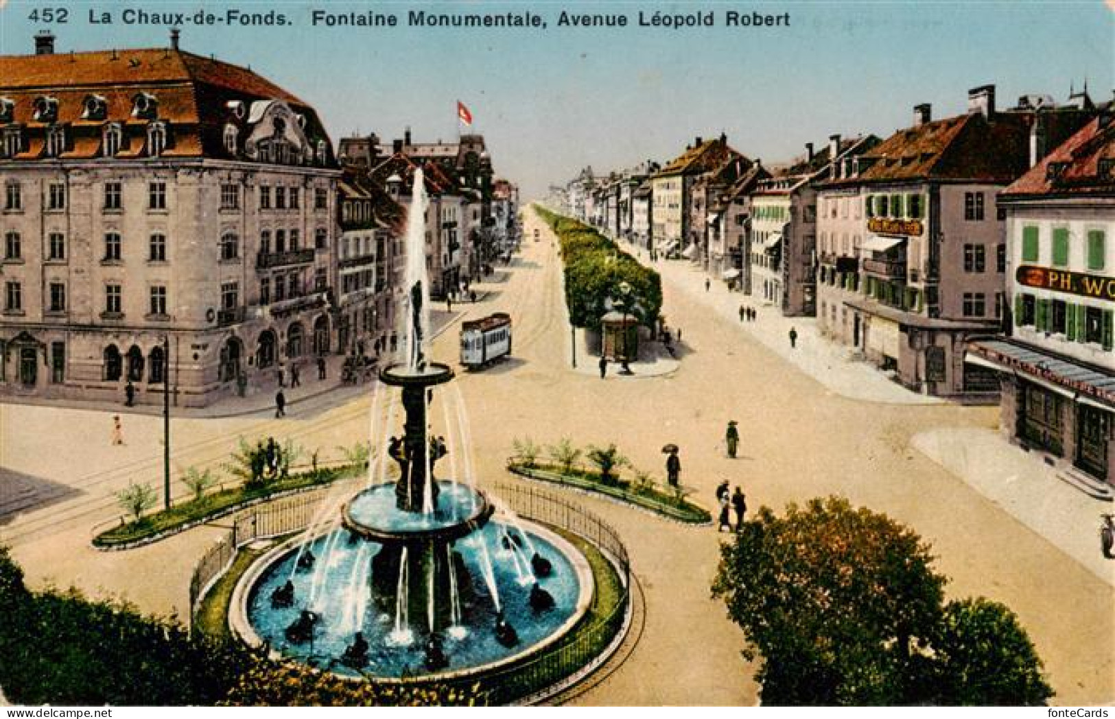 13908148 La_Chaux-de-Fonds_NE Fontaine Monumentale Avenue Léopold Robert - Autres & Non Classés