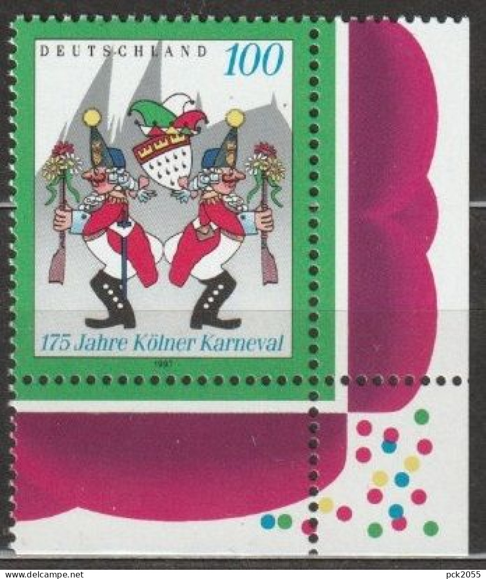 BRD 1997 MiNr.1903 ** Postfrisch 175 Jahre Kölner Karneval ( A459)günstige Versandkosten - Nuevos