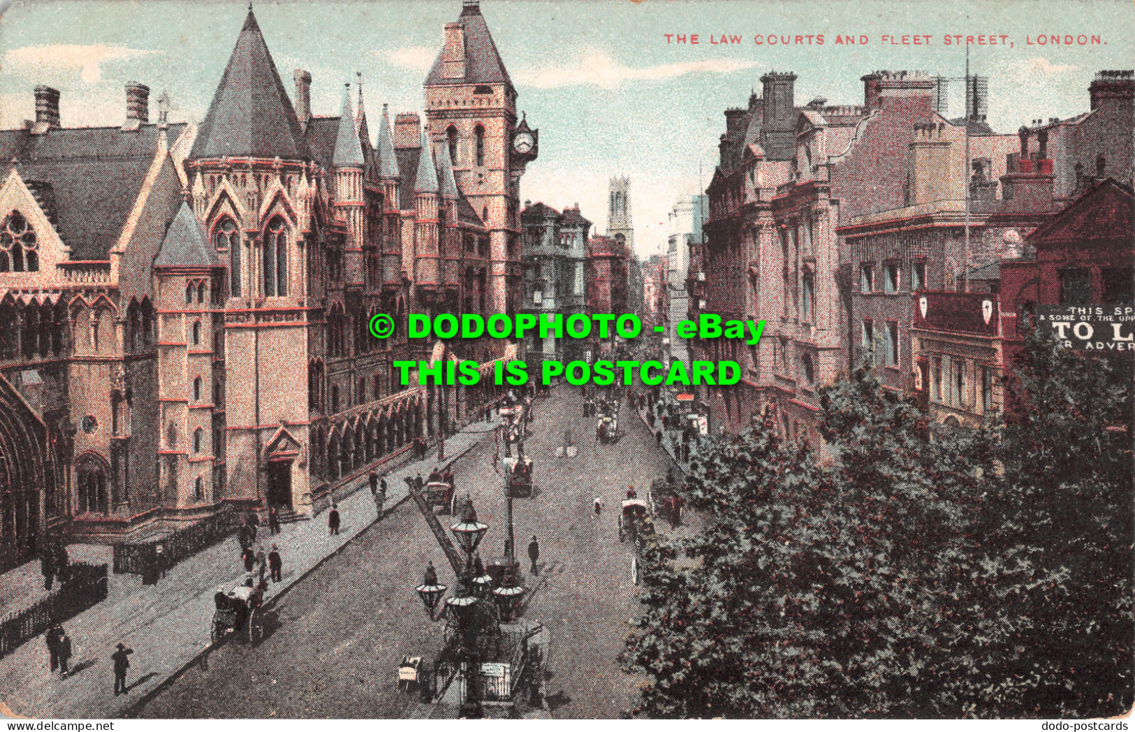 R494375 London. The Law Courts And Fleet Street. Postcard - Sonstige & Ohne Zuordnung