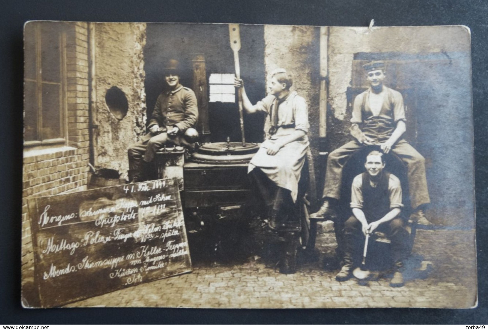 Belle Carte Photo D'une Cuisine  Allemande - Guerre 1914-18