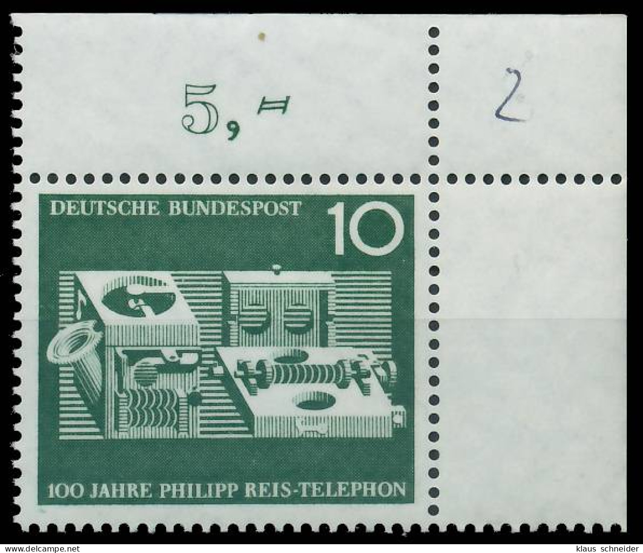 BRD BUND 1961 Nr 373 Postfrisch ECKE-ORE X2F38AA - Unused Stamps