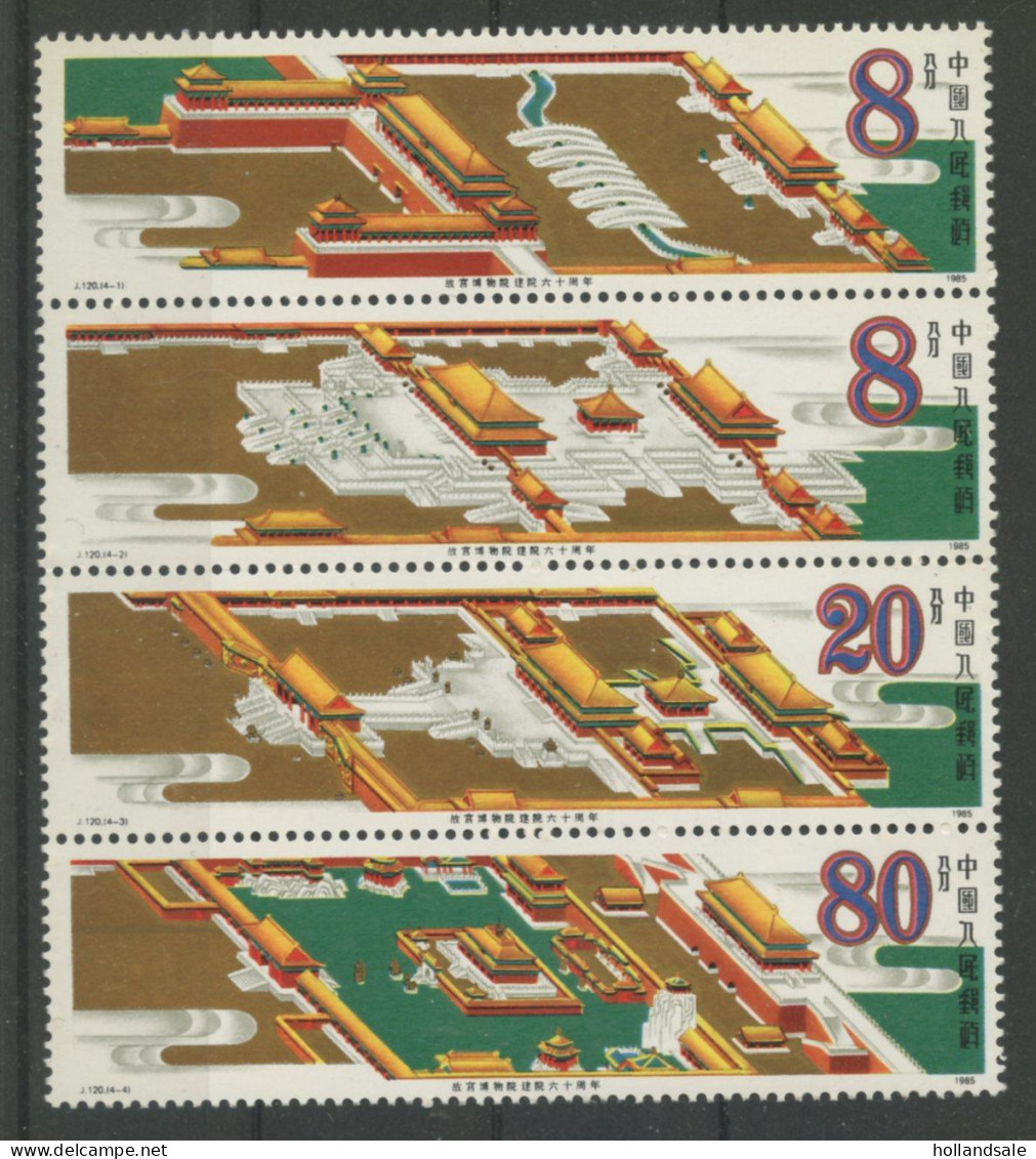 CHINA PRC - 1985 MICHEL 2038-2041 In Vert Strip Of 4. MNH. - Neufs