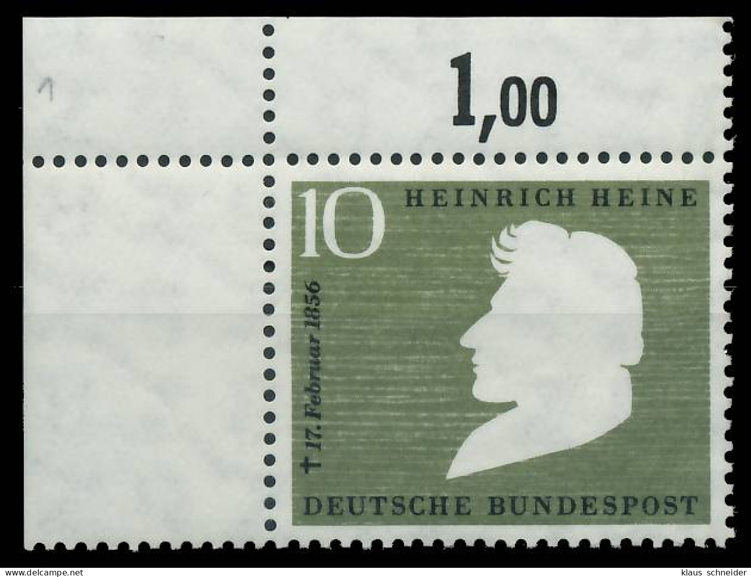 BRD BUND 1956 Nr 229Vb Ungebraucht ECKE-OLI X2F7C3A - Ongebruikt