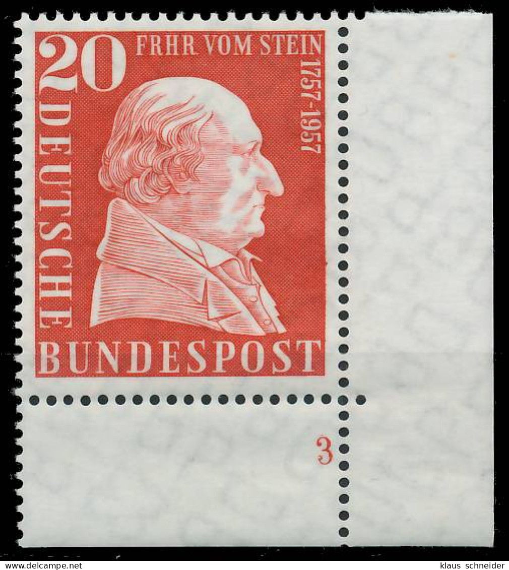 BRD BUND 1957 Nr 277 Postfrisch FORMNUMMER 3 X2F7DF2 - Unused Stamps