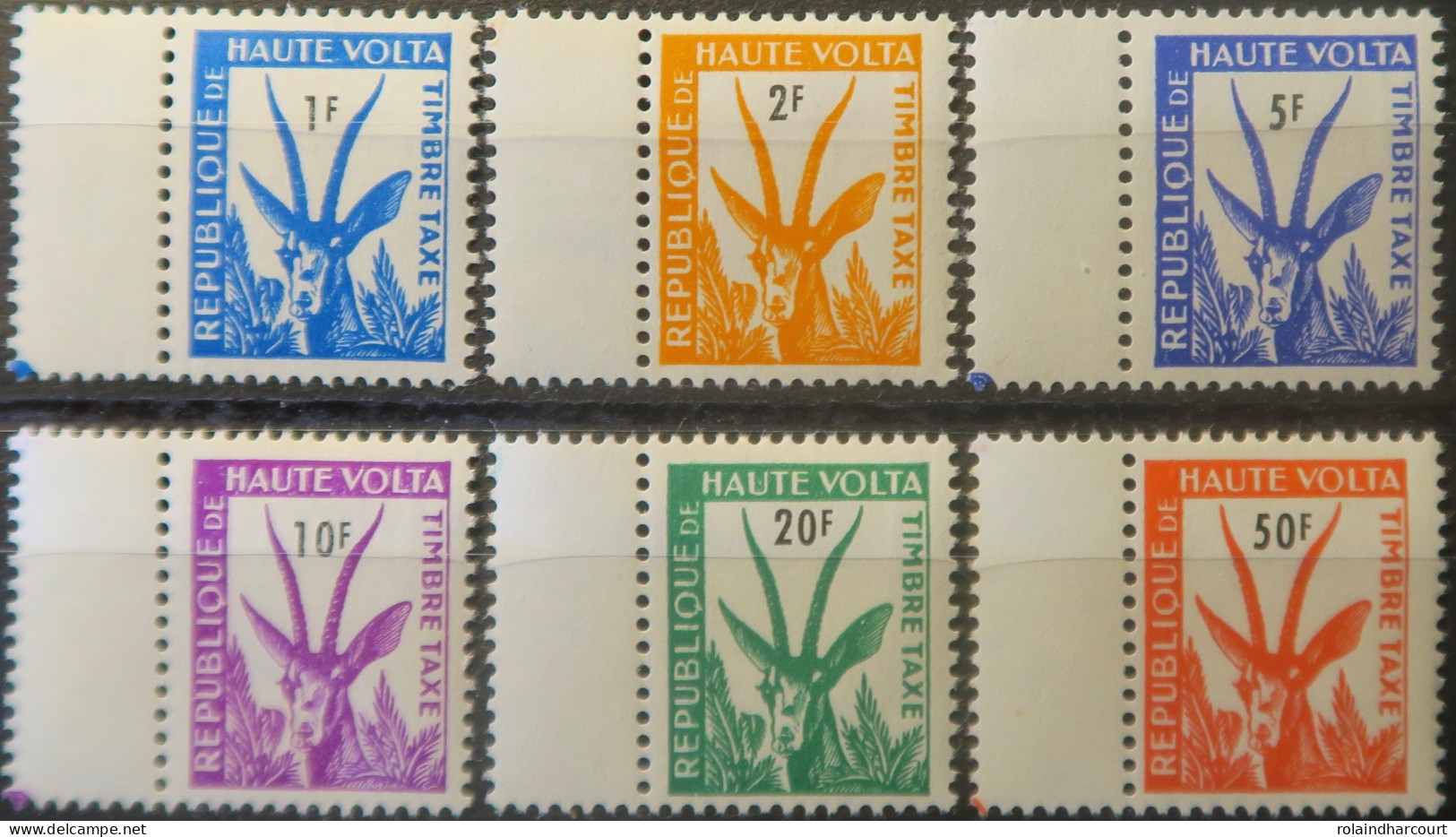 R2253/759 - HAUTE VOLTA - 1962 - TIMBRES TAXE - N°21 à 26 NEUFS* BdF - Upper Volta (1958-1984)