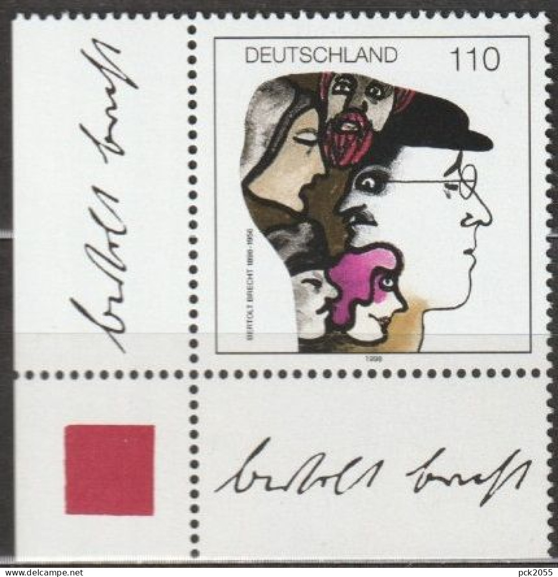 BRD 1998 MiNr.1972 ** Postfrisch 100.Geb. Bertolt Brecht ( B 2847 ) - Unused Stamps