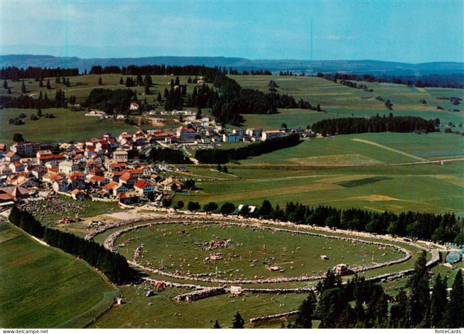 13901981 Saignelegier Saingnelegier JU Marché-Concours National De Chevaux Vue A - Sonstige & Ohne Zuordnung