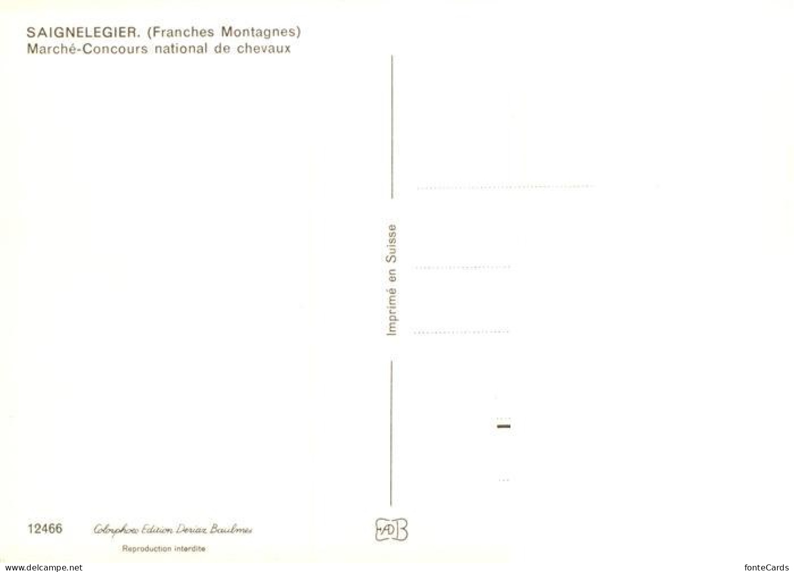 13901981 Saignelegier Saingnelegier JU Marché-Concours National De Chevaux Vue A - Sonstige & Ohne Zuordnung