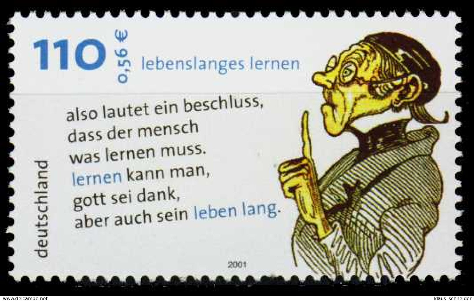 BRD BUND 2001 Nr 2209 Postfrisch SE193B6 - Unused Stamps