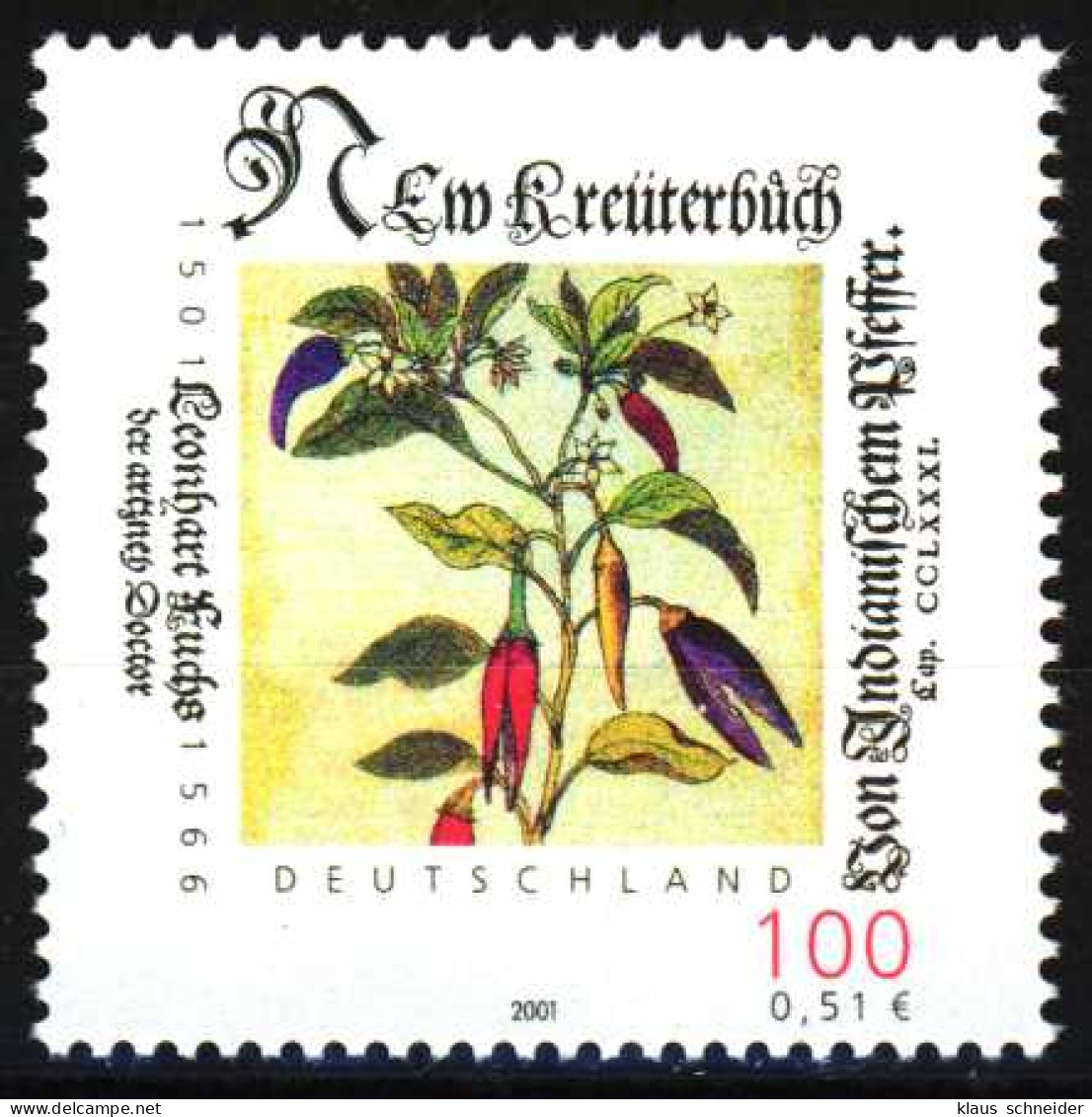 BRD BUND 2001 Nr 2161 Postfrisch SE194F6 - Ongebruikt