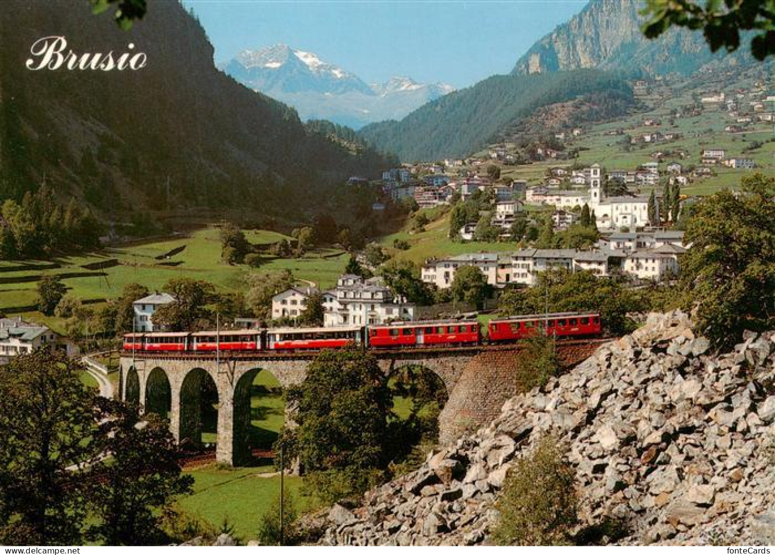 13901638 Brusio TI Mit Bernina Express Panorama  - Other & Unclassified
