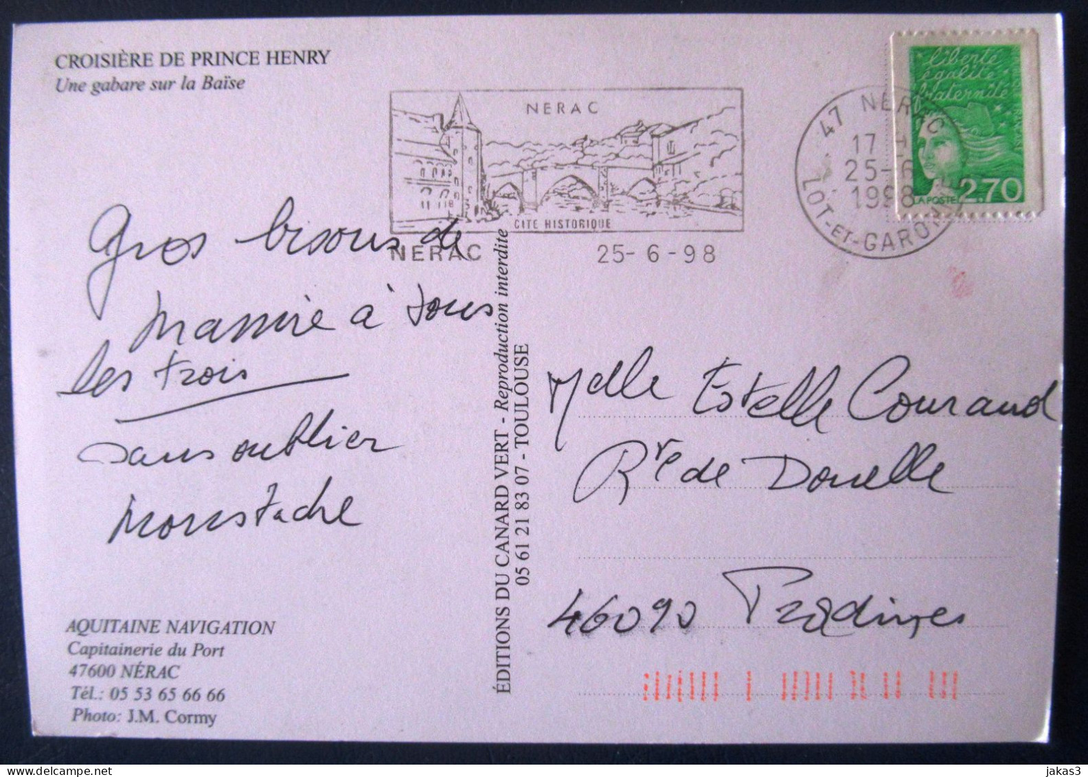 CPM CARTE POSTALE PÉNICHE GABARE " PRINCE HENRY " - Hausboote