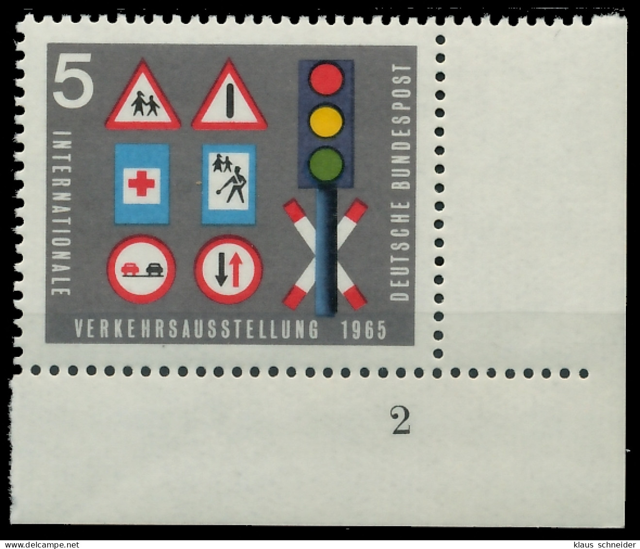 BRD BUND 1965 Nr 468 Postfrisch FORMNUMMER 2 X308016 - Ungebraucht