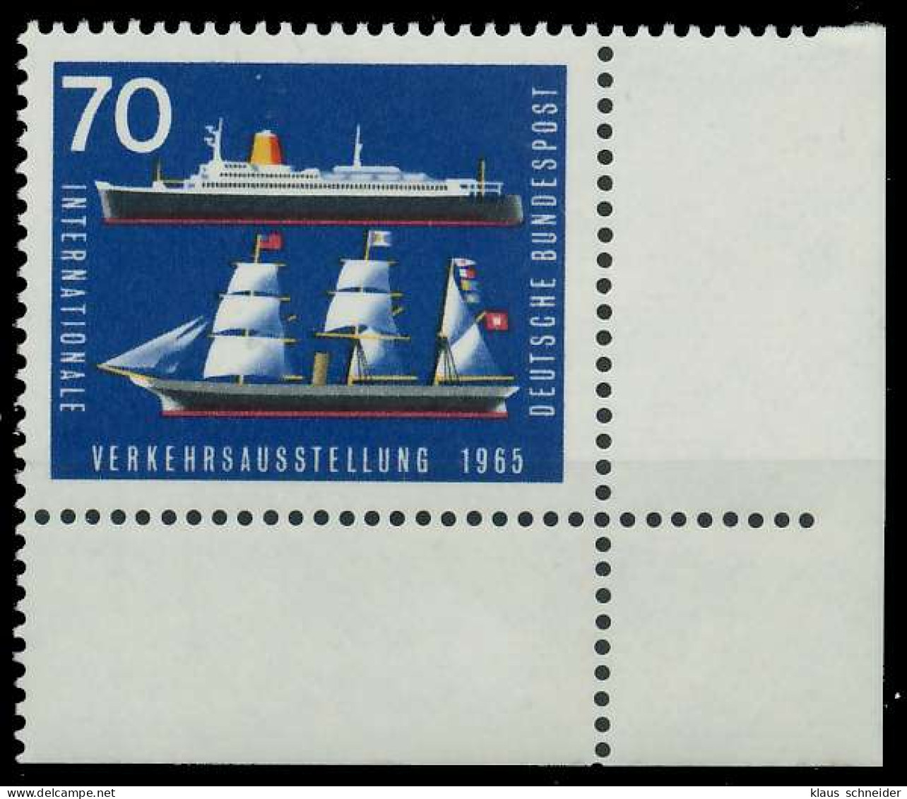BRD BUND 1965 Nr 474 Postfrisch ECKE-URE X30DBCE - Unused Stamps