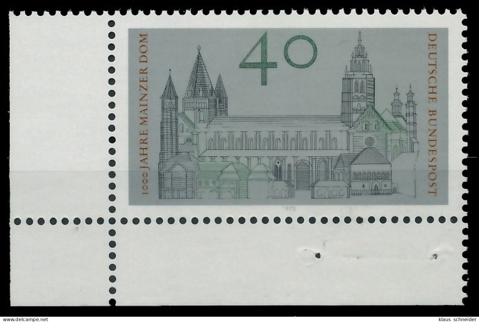 BRD BUND 1975 Nr 845 Postfrisch ECKE-ULI X313756 - Unused Stamps