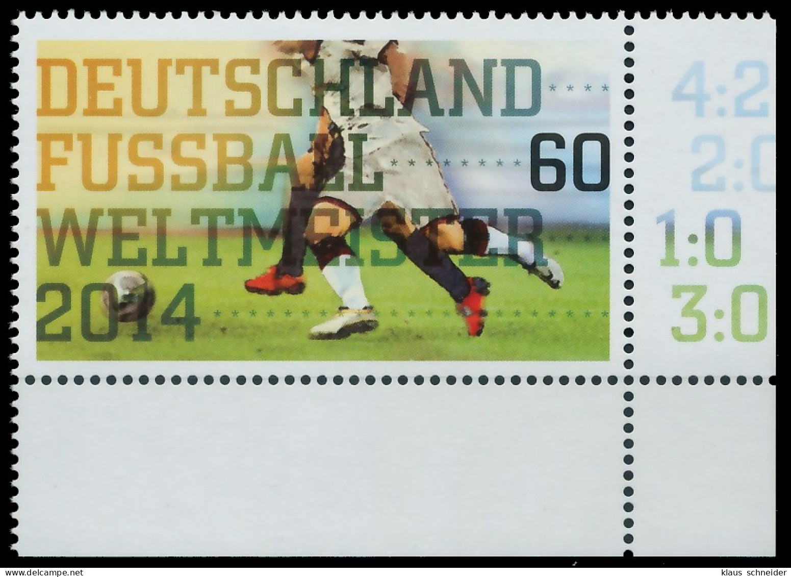 BRD BUND 2014 Nr 3095 Postfrisch ECKE-URE X3186C2 - Ongebruikt