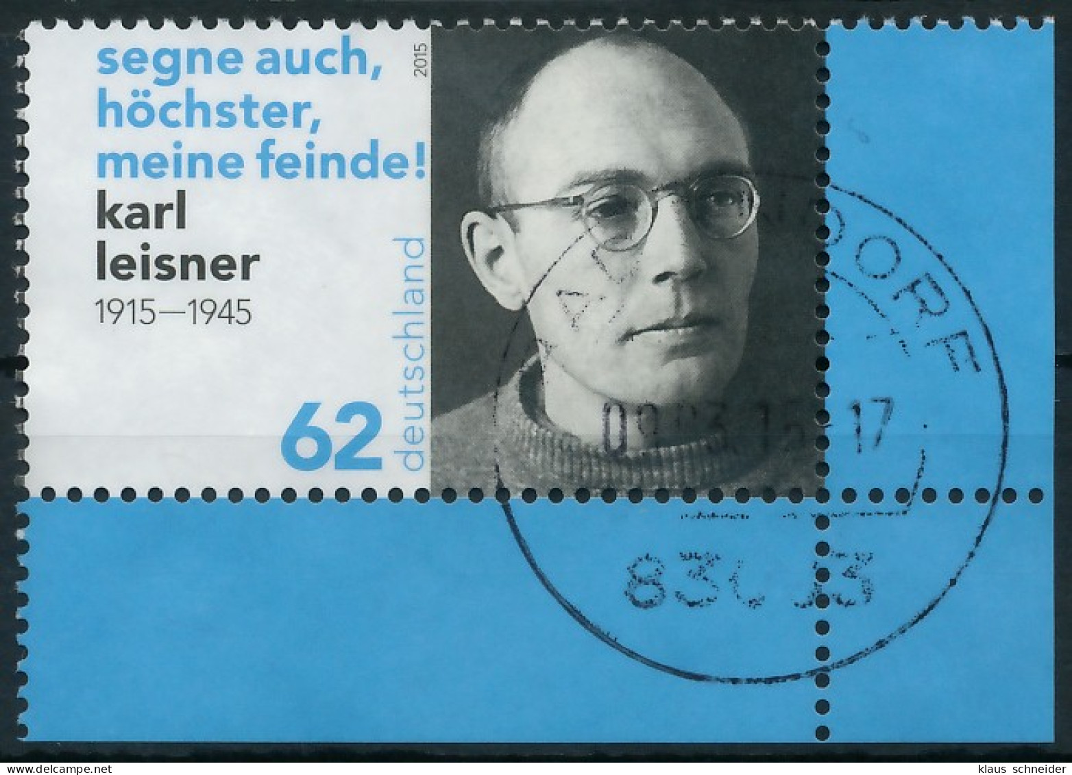BRD BUND 2015 Nr 3135 Zentrisch Gestempelt ECKE-URE X318892 - Used Stamps