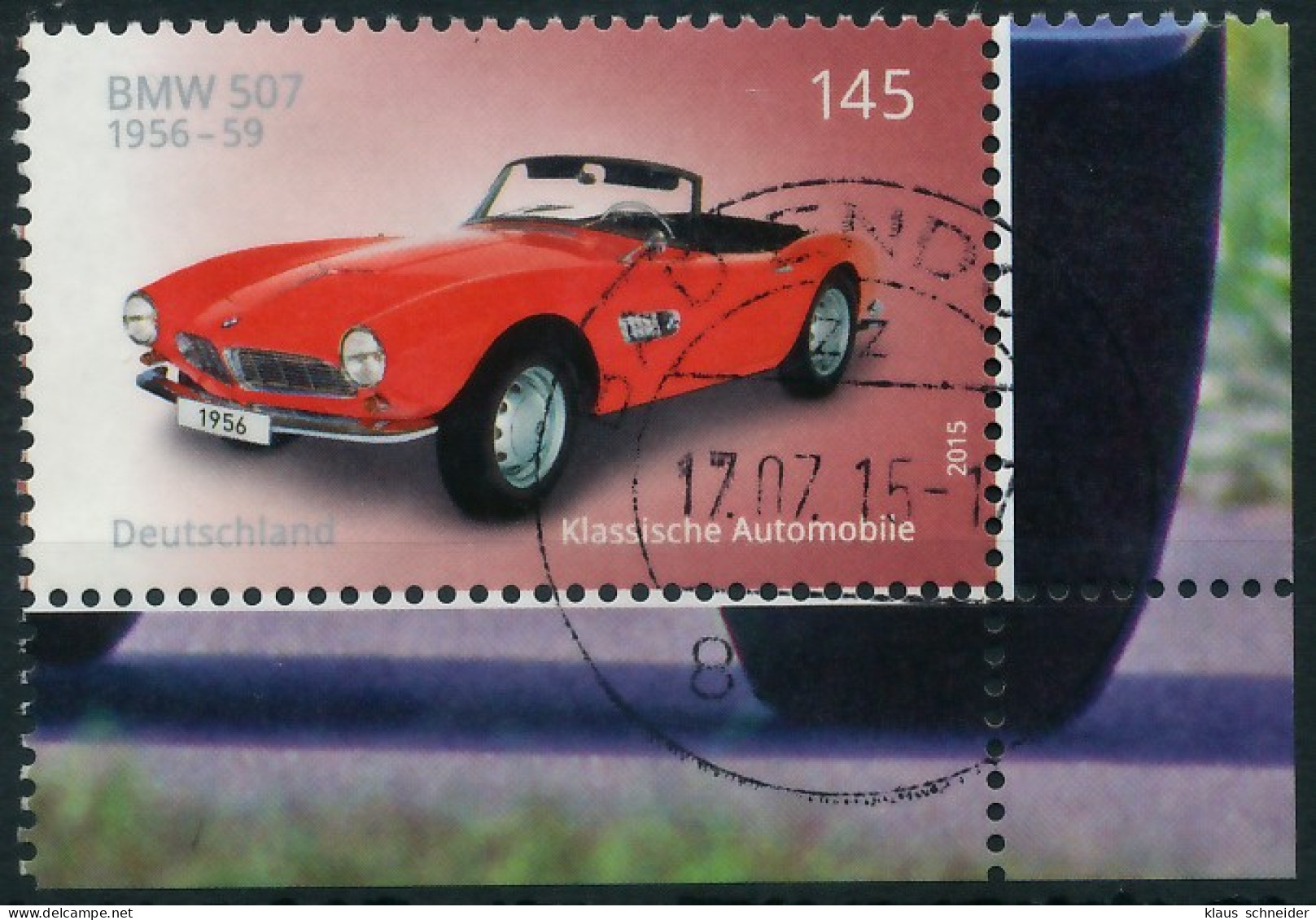 BRD BUND 2015 Nr 3143 Zentrisch Gestempelt ECKE-URE X3189B6 - Used Stamps