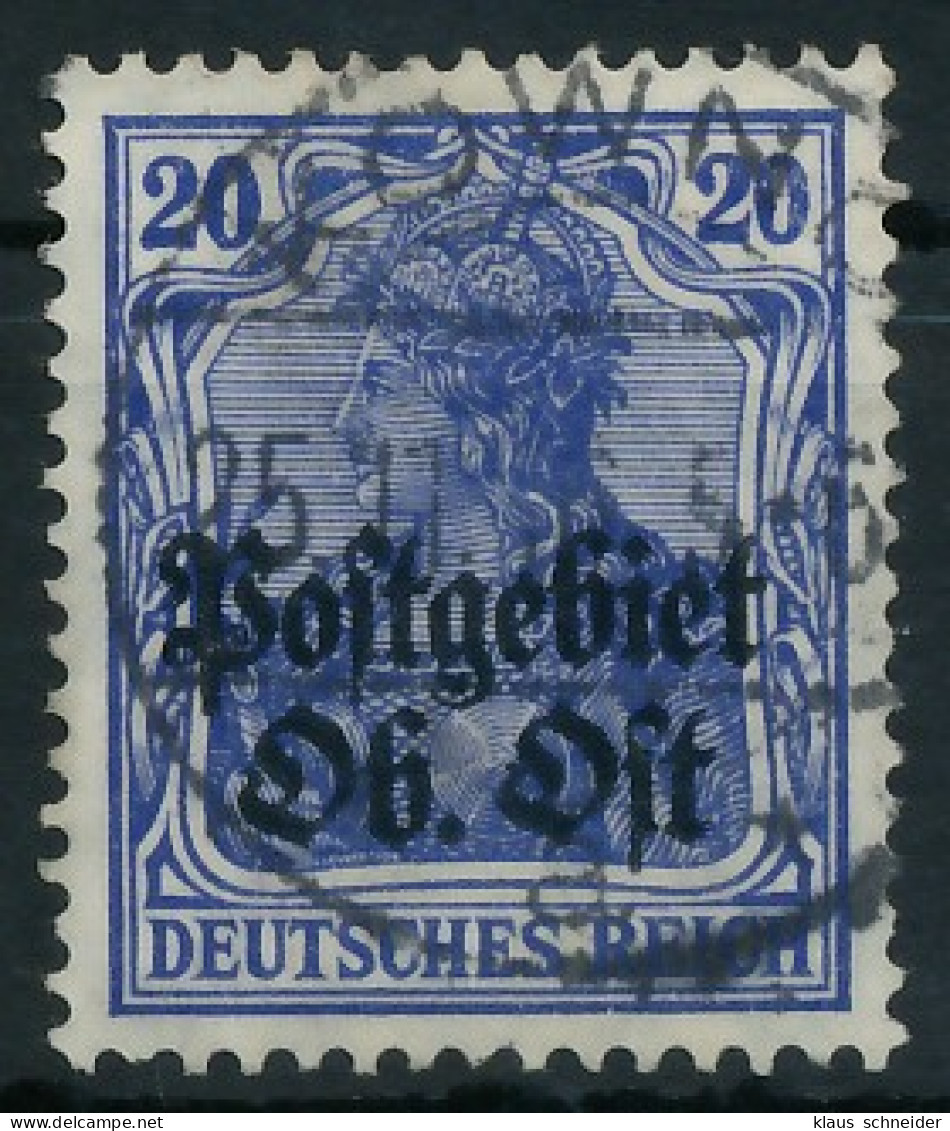 BES. 1WK PG OBER OST Nr 8a Zentrisch Gestempelt X4434FA - Occupazione 1914 – 18