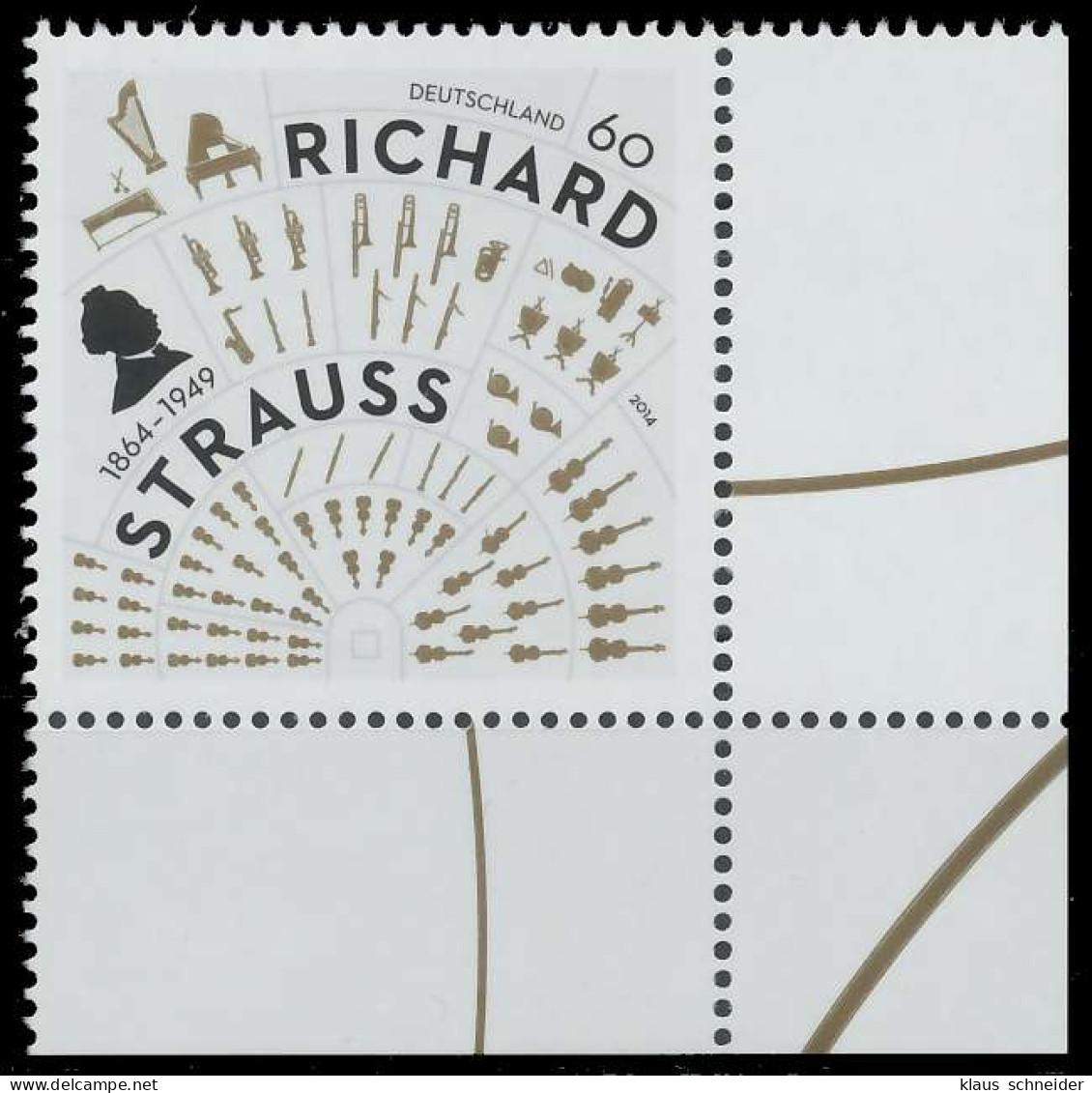 BRD BUND 2014 Nr 3086 Postfrisch ECKE-URE X50DE26 - Unused Stamps