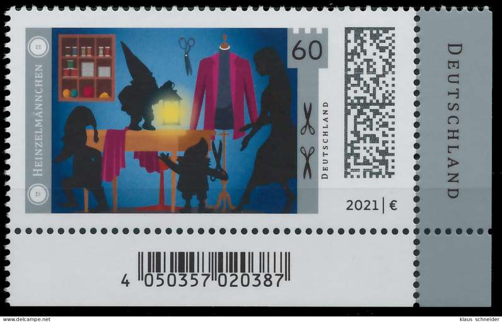 BRD BUND 2021 Nr 3631 Postfrisch ECKE-URE X528AAE - Unused Stamps