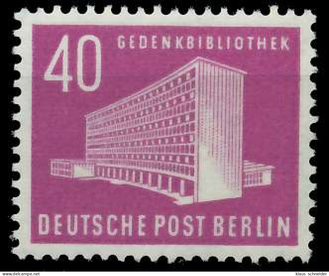 BERLIN DS BAUTEN 1 Nr 122 Postfrisch X53A962 - Ongebruikt