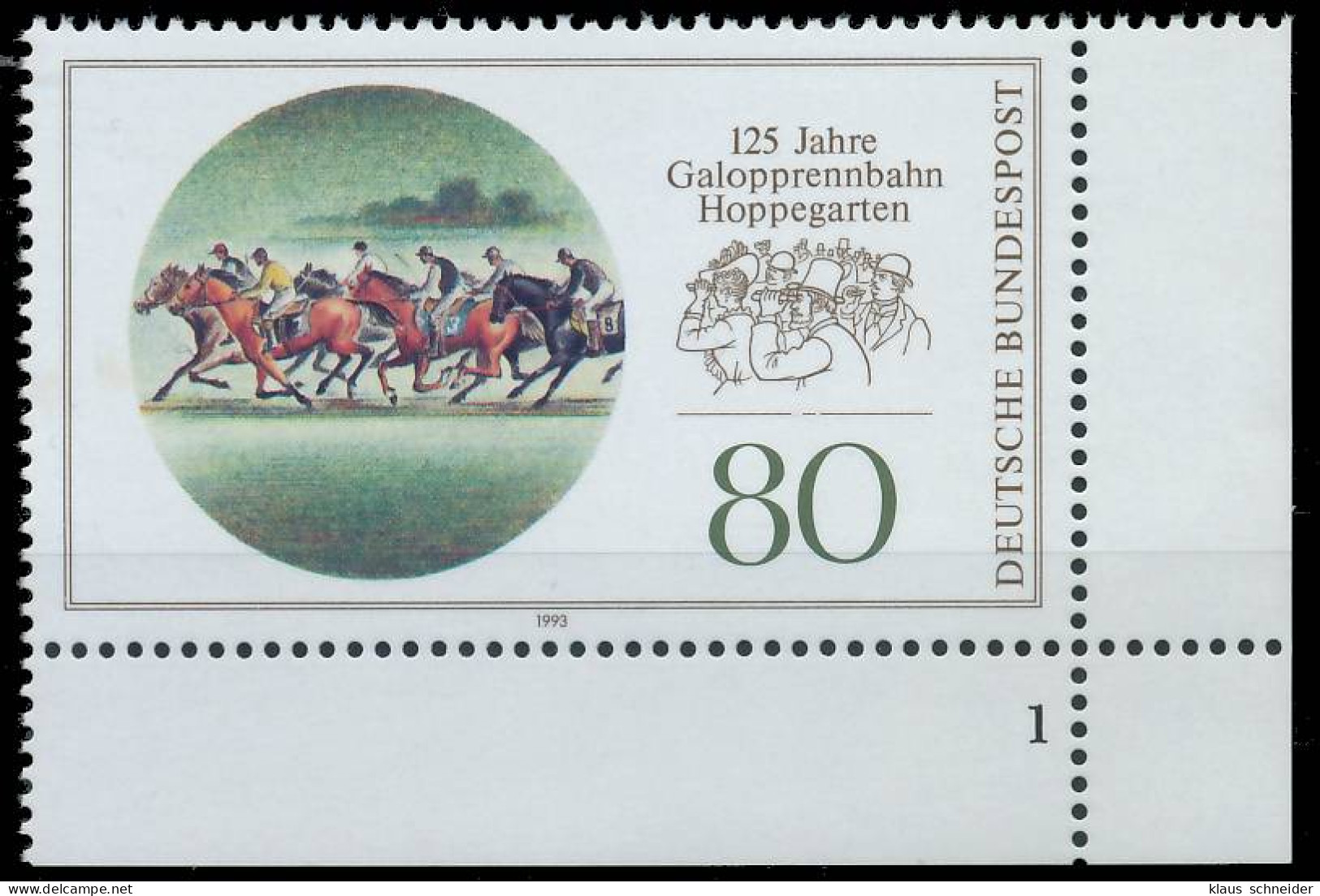 BRD BUND 1993 Nr 1677 Postfrisch FORMNUMMER 1 X56F7DE - Unused Stamps