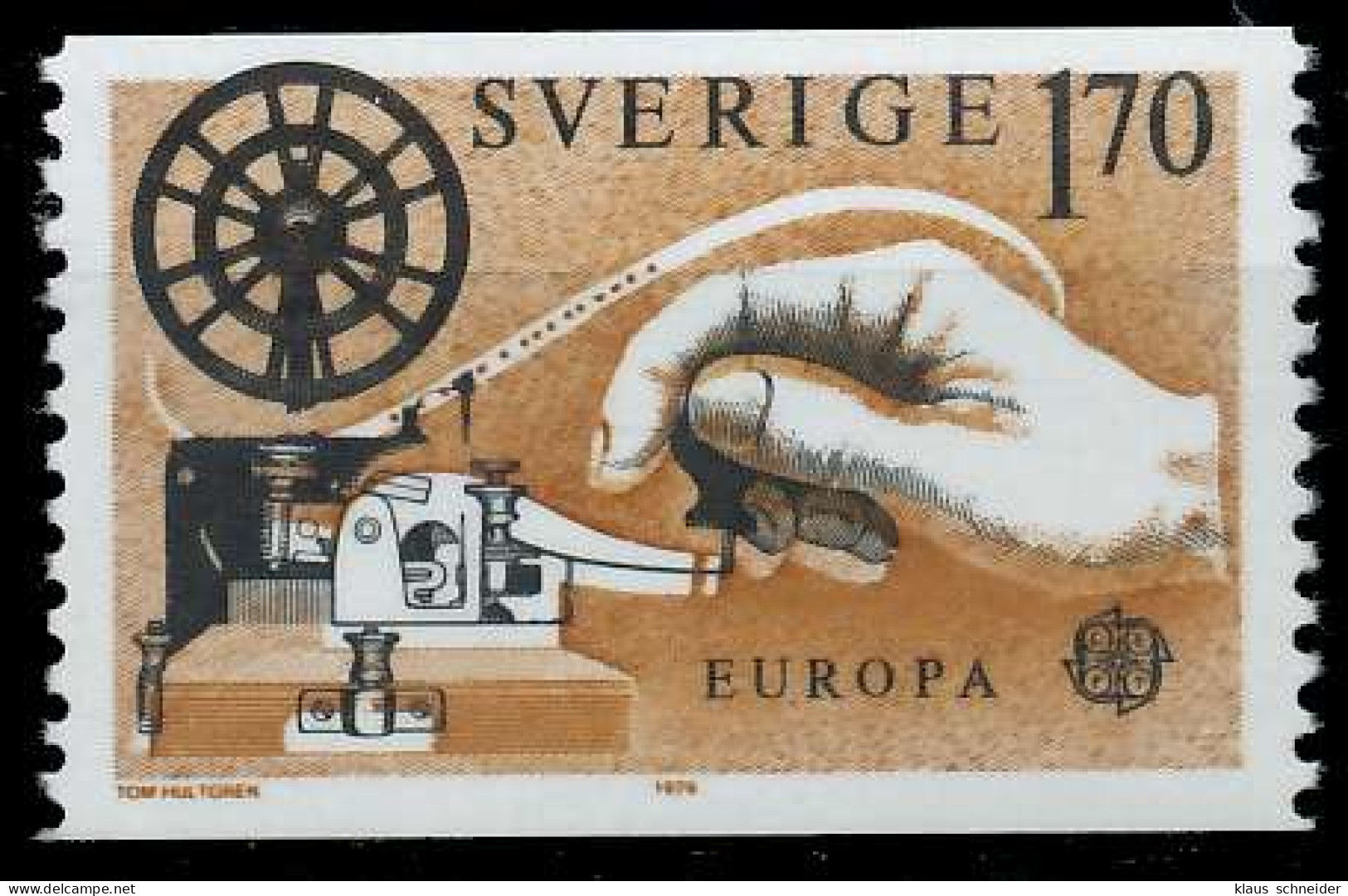 SCHWEDEN 1979 Nr 1059 Postfrisch S1B300E - Unused Stamps