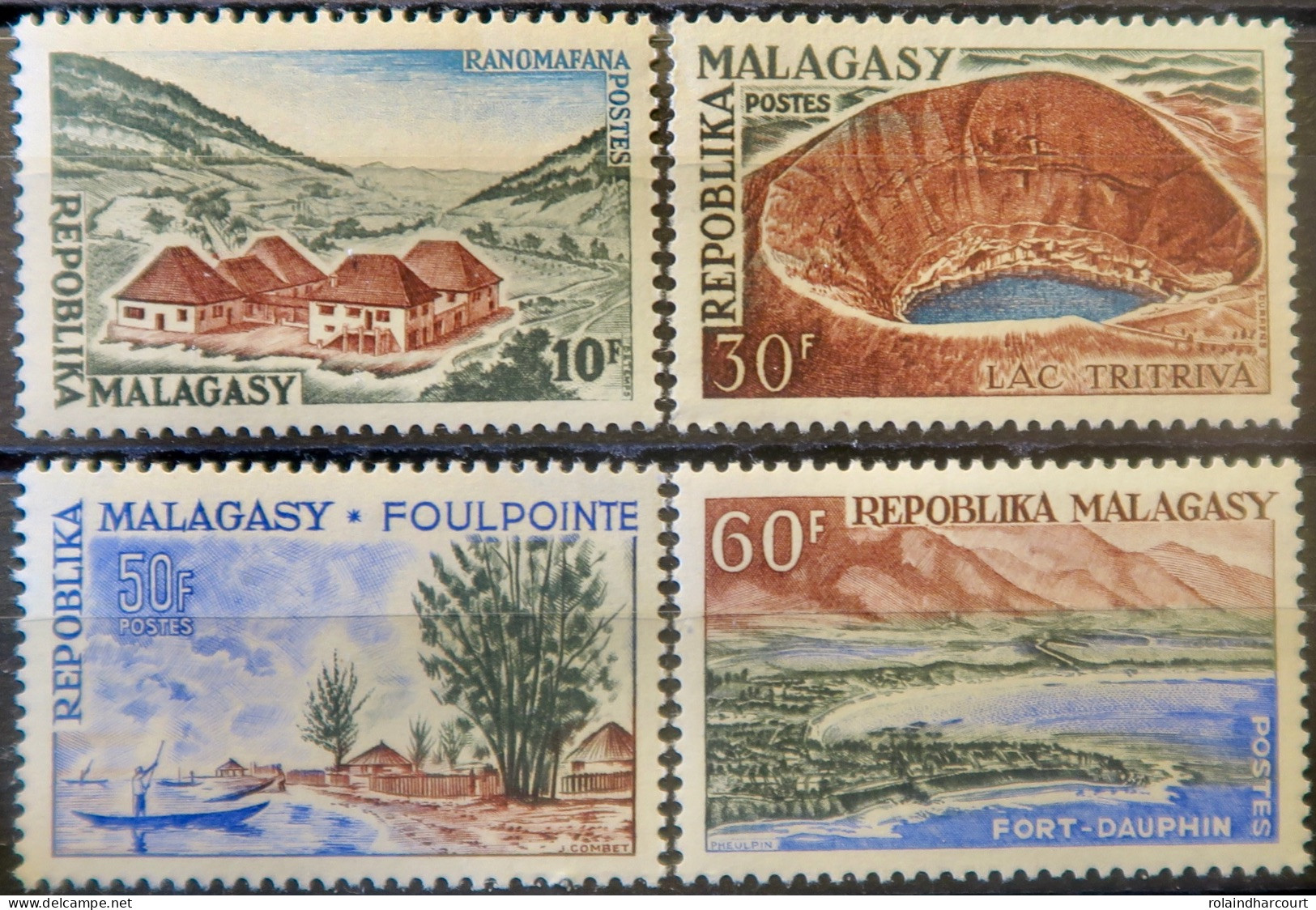 R2253/763 - MADAGASCAR - 1962 - Paysages - SERIE COMPLETE - N°365 à 368 NEUFS** - Madagascar (1960-...)