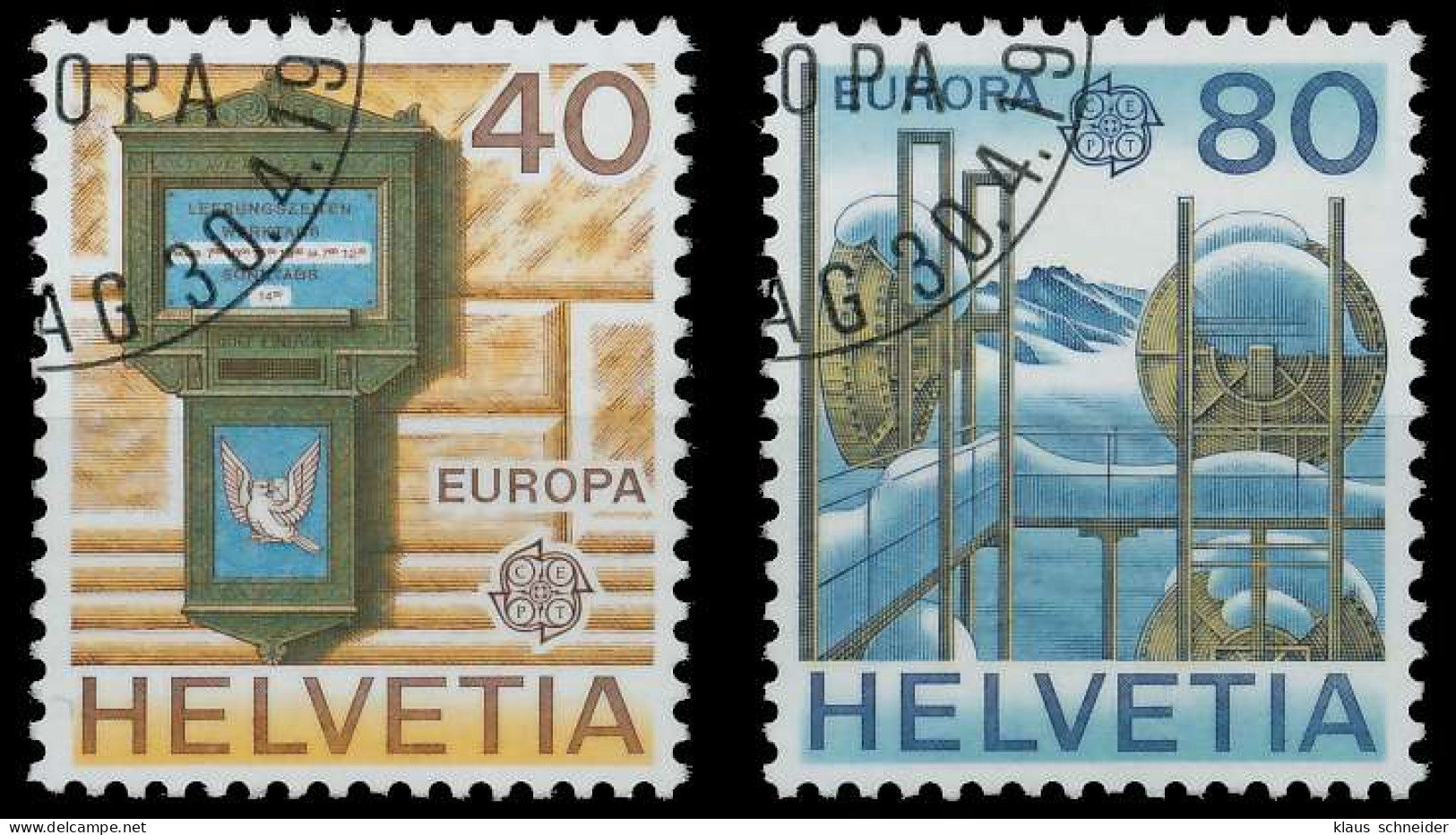 SCHWEIZ 1979 Nr 1154-1155 Gestempelt X58D4CE - Oblitérés