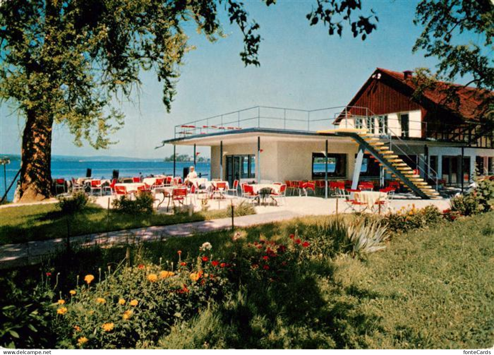 13896614 Steckborn Untersee TG Hotel Restaurant Glarisegg Terrasse  - Autres & Non Classés