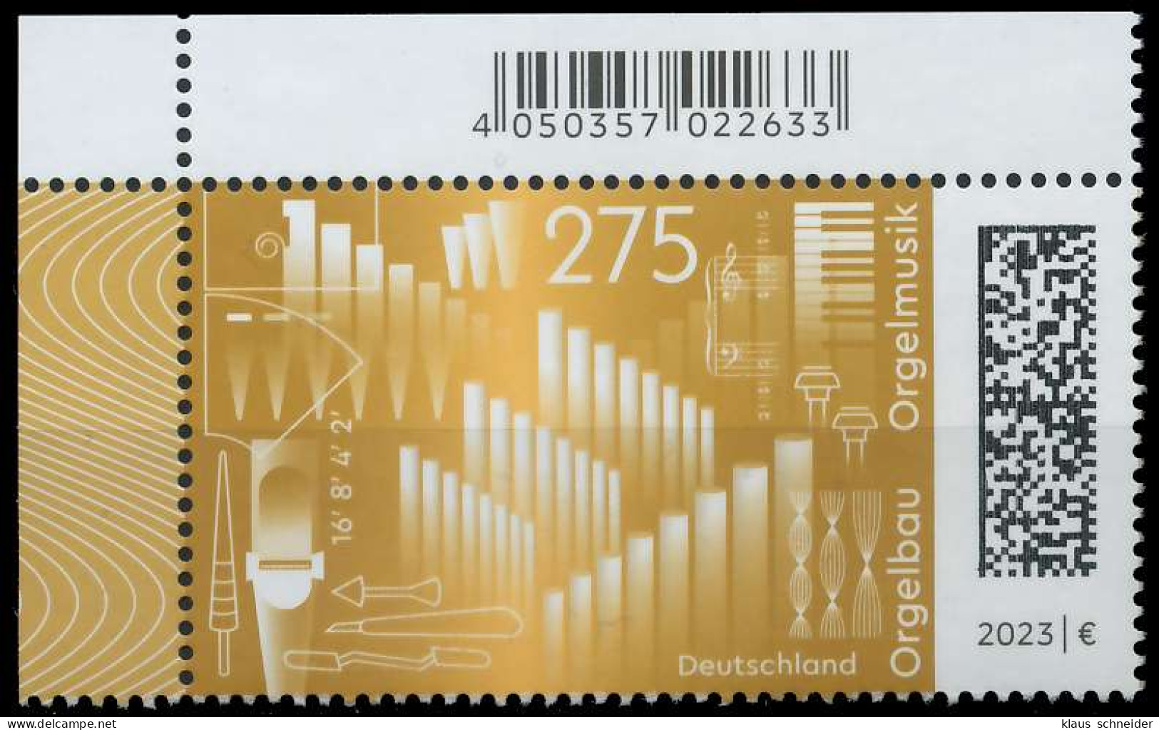 BRD BUND 2023 Nr 3737 Postfrisch ECKE-OLI S1B9C8A - Unused Stamps