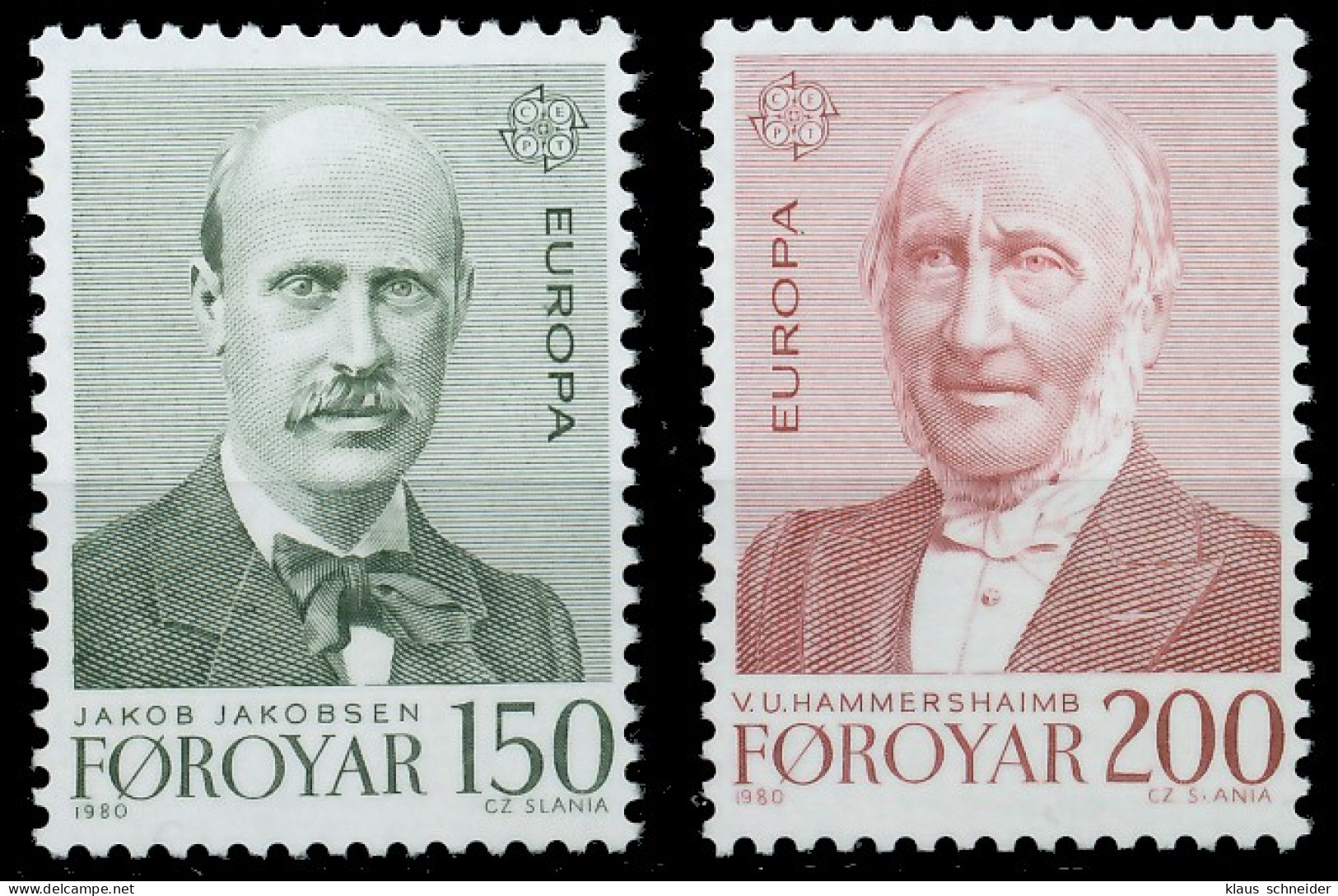 FÄRÖER 1980 Nr 53-54 Postfrisch S1B9DB6 - Färöer Inseln