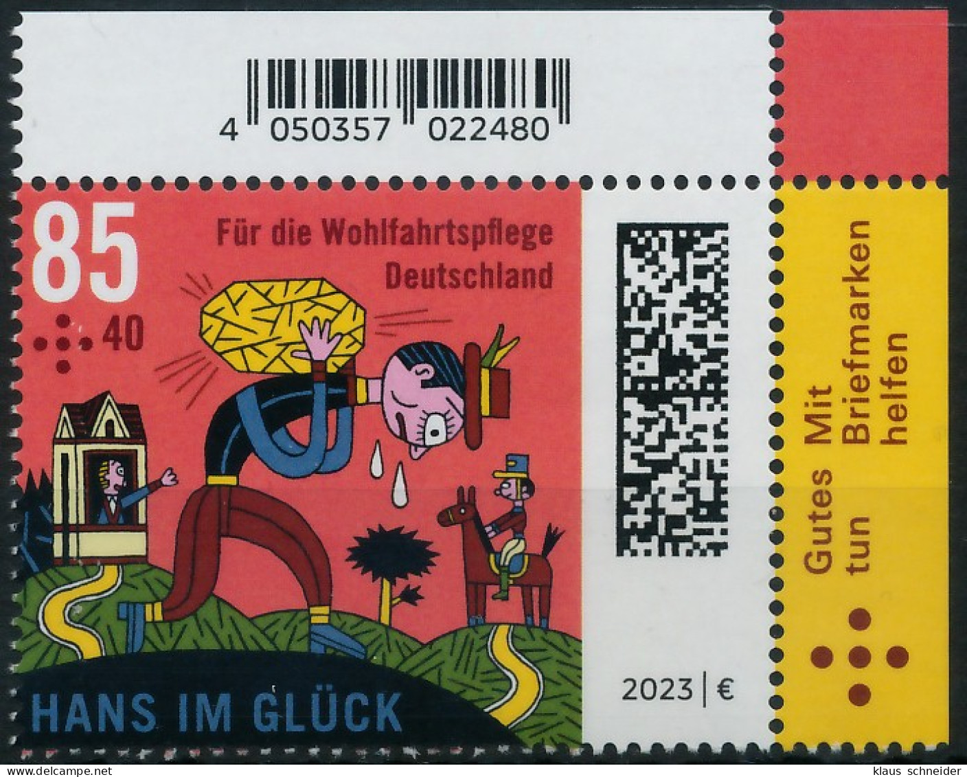 BRD BUND 2023 Nr 3745 Postfrisch ECKE-ORE X592C22 - Unused Stamps