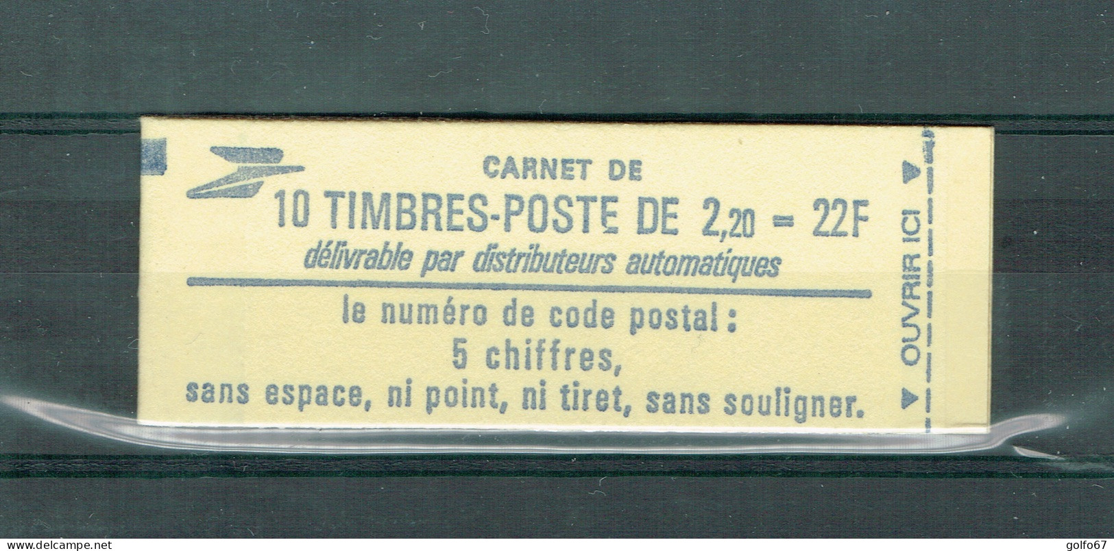 FRANCE CARNET Y&T N° 2376 C1 NEUF** Type Liberté De Dlacroix 2,20 Frs Rouge - Moderne : 1959-...