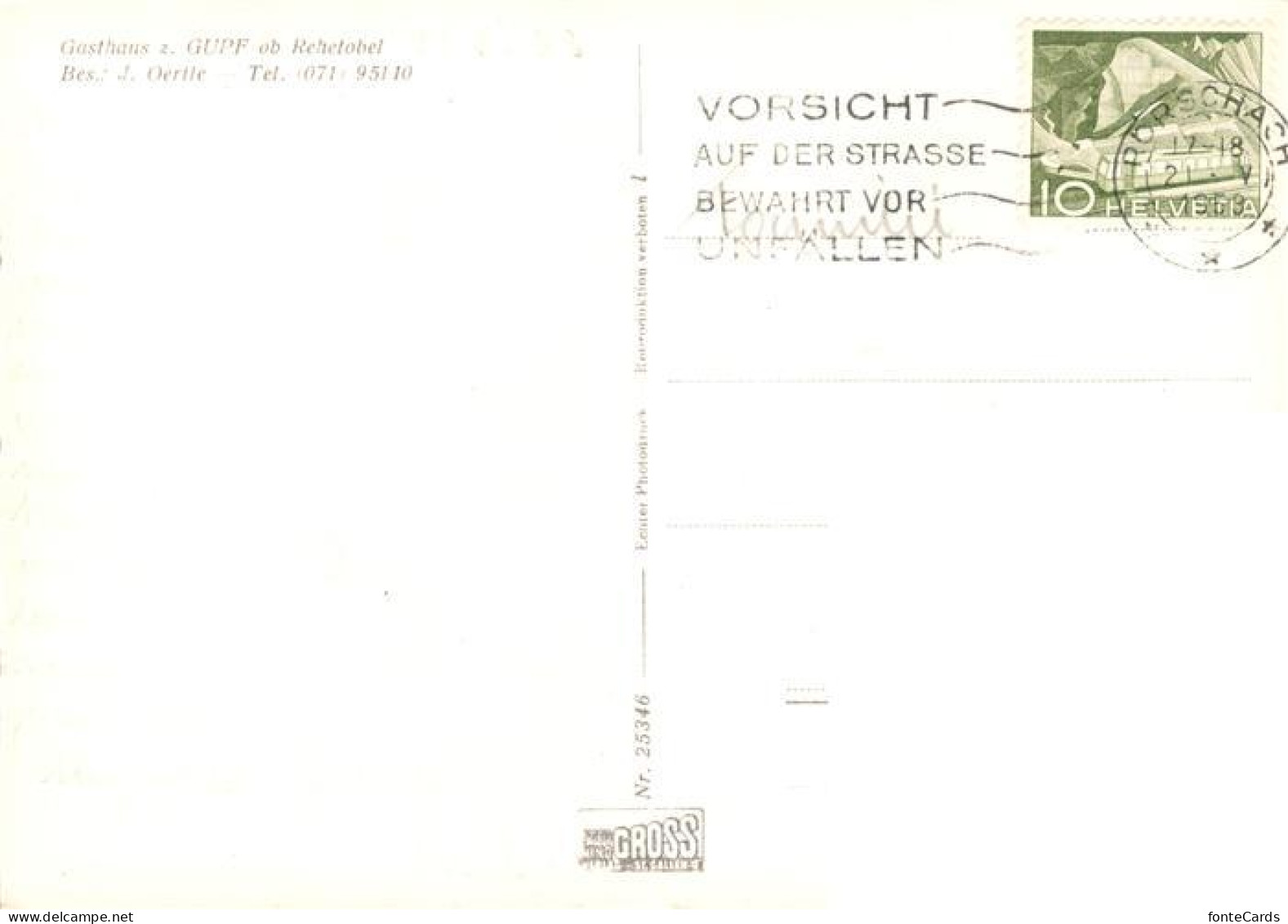 13894502 Rehetobel Blick Vom Gupf Zum Bodensee Gasthaus Zum Gupf Rehetobel - Autres & Non Classés