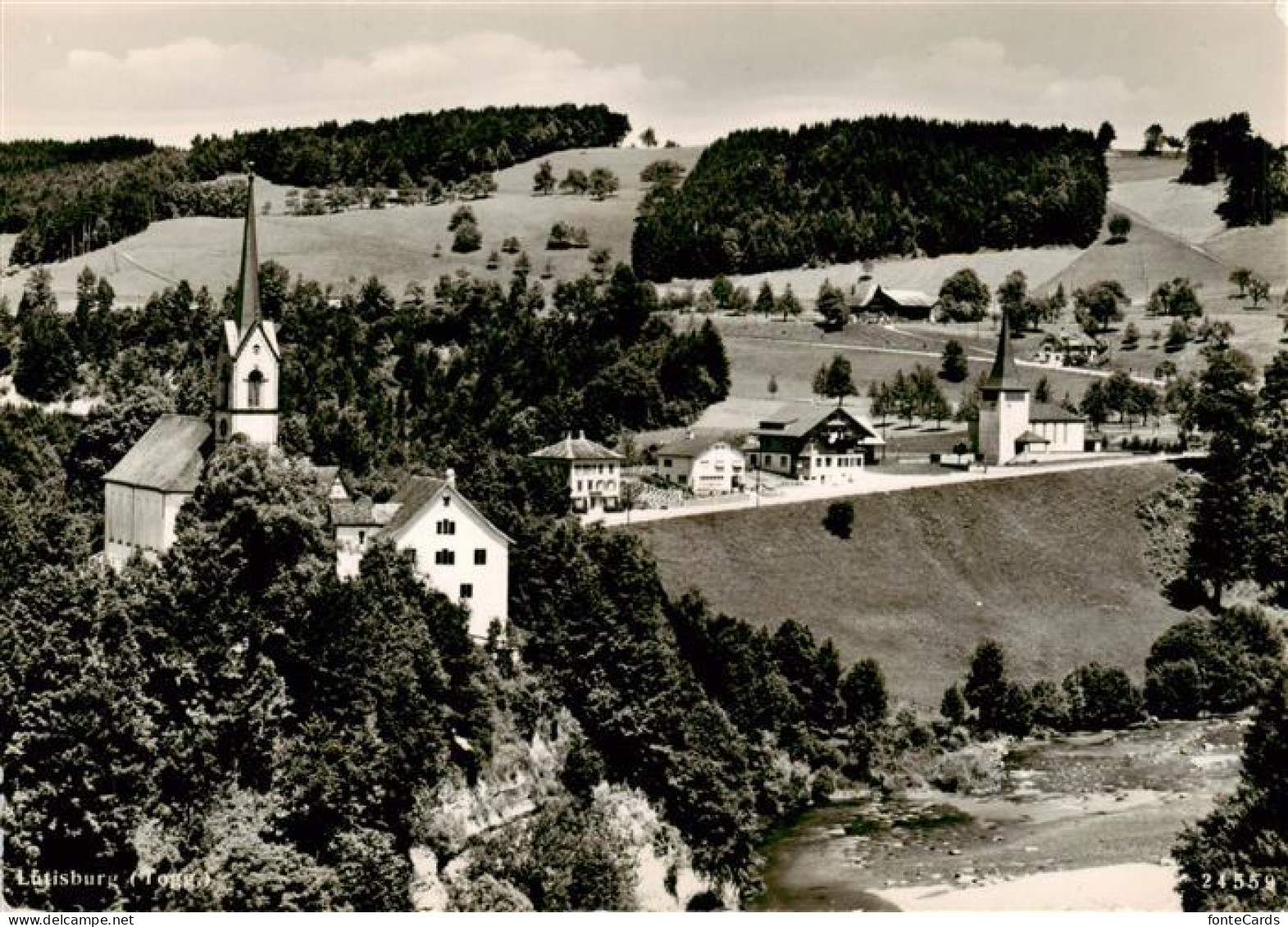 13890558 Luetisburg TG Panorama Mit Kirche  - Andere & Zonder Classificatie