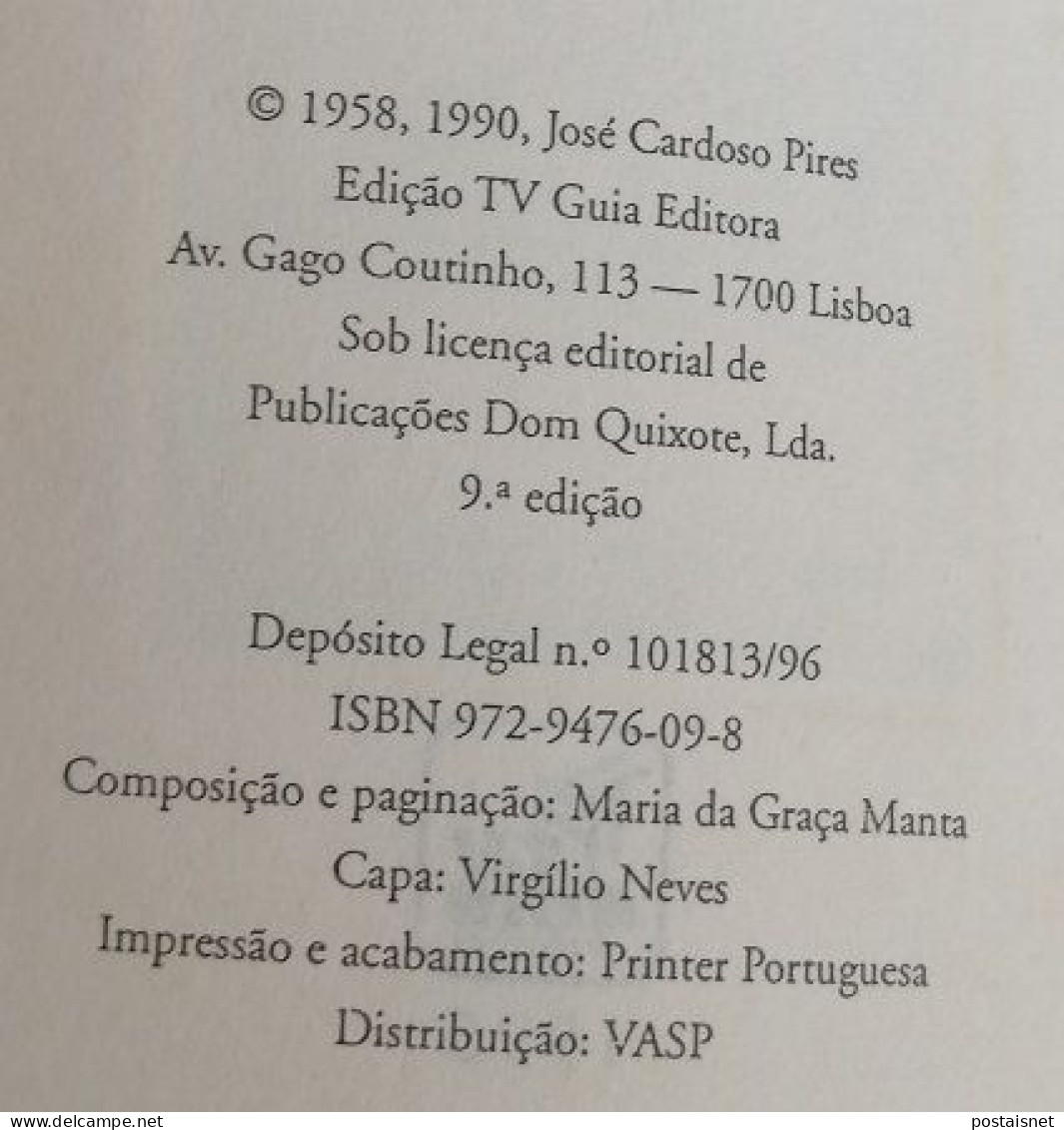 O Anjo Ancorado – José Cardoso Pires – Colecção 40 Anos RTP - Novels