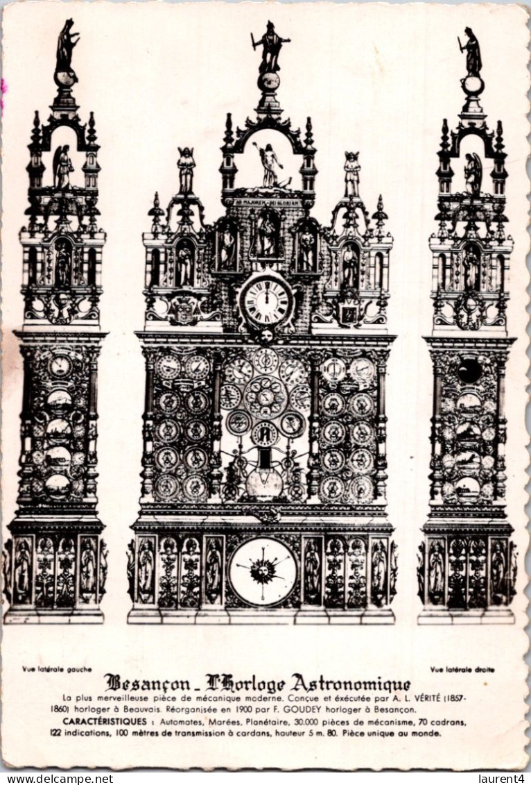 25-4-2024 (3 Z 3) OLD - B/w - Posted 1949 - Horloge Astronomique De Besançon - Churches & Cathedrals