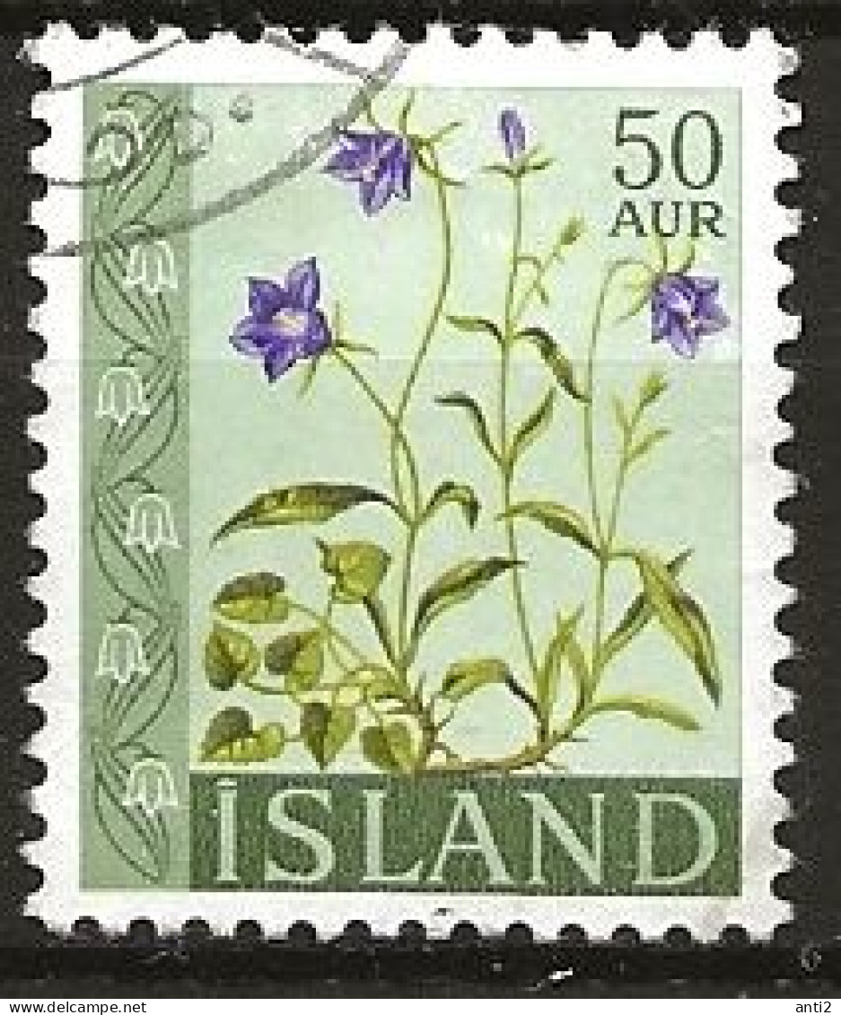 Iceland Island 1962 Flowers, Round-leaved Bluebells (Campanula Rotundifolia),  MI 359 Cancelled(o) - Gebruikt