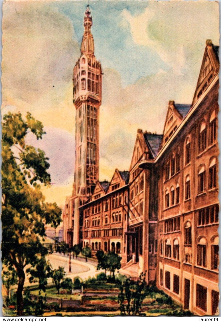 25-4-2024 (3 Z 3) OLD - Colorised - Not Posted - Beffroi Et Hotel De Ville De Lille - Monumenti