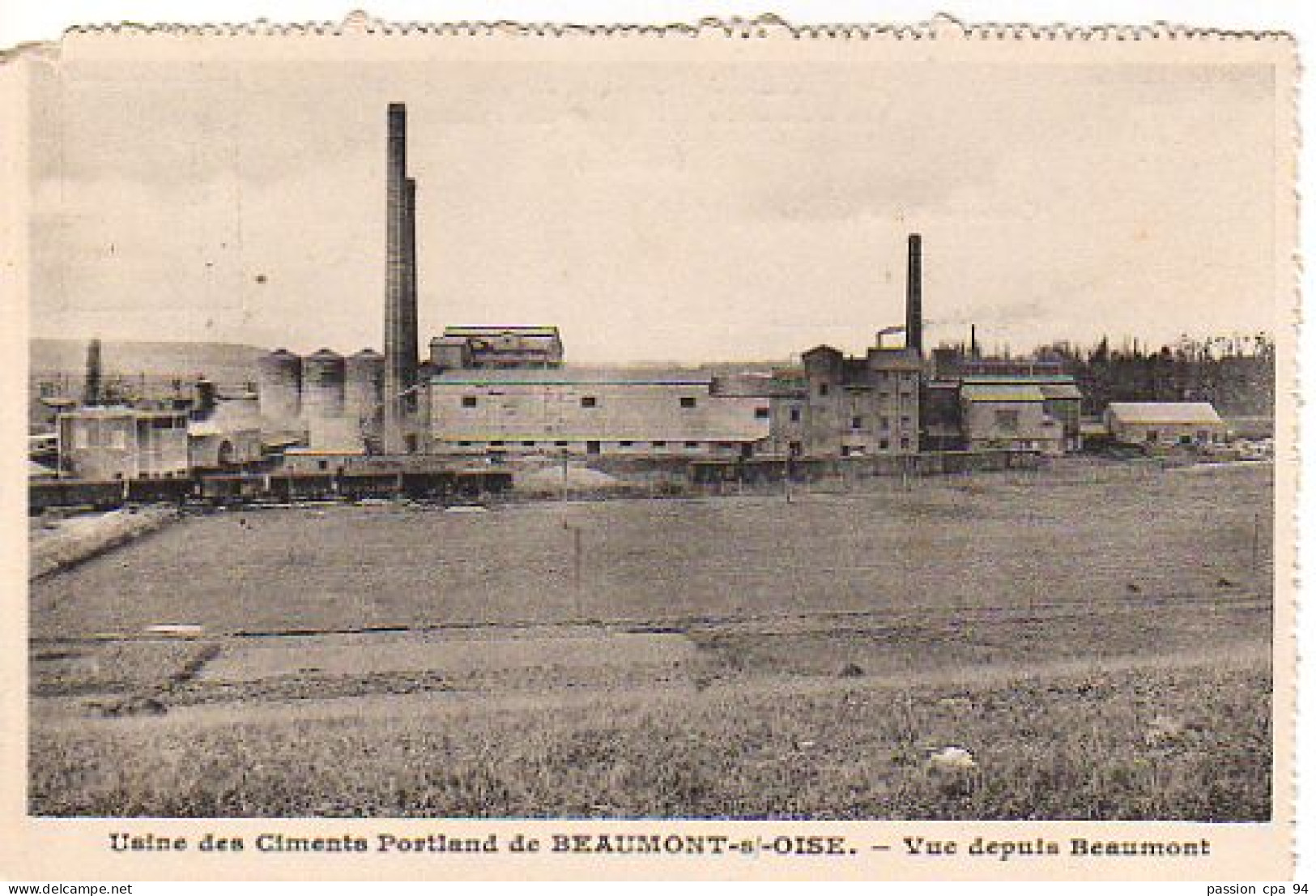 S17-037 Usine Des Ciments Portland De Beaumont Sur Oise - Vue Depuis Beaumont - Beaumont Sur Oise