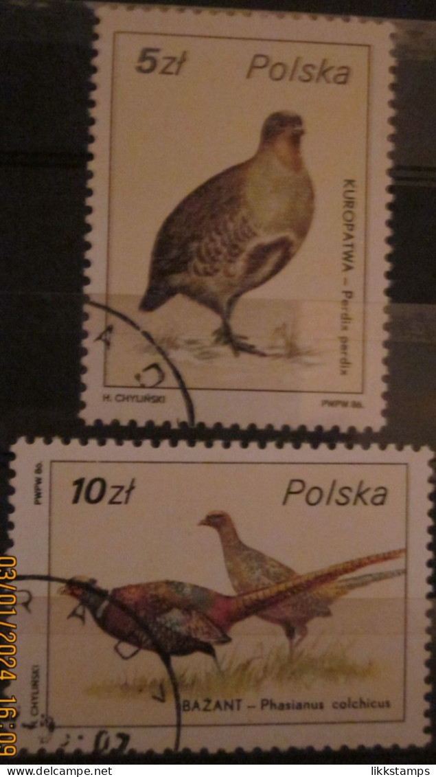 POLAND ~ 1986 ~ S.G. NUMBERS S.G. 3032 + 3034. ~ GAME ~ VFU #03531 - Used Stamps